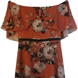 A.B.S Floral Off Shoulder Dress